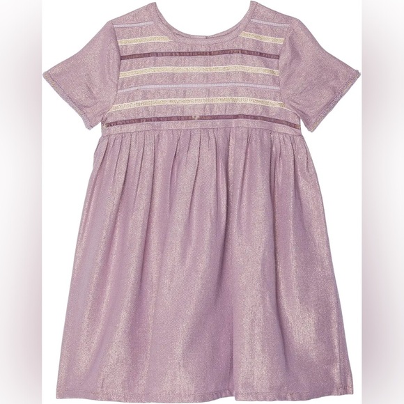 NWT Peek Girl’s Size 8 Dress Purple Gold Shimmer
Short Sleeves Metallic Easter - Picture 1 of 9